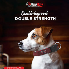 Gearbuff Sports Dog Collar | Adjustable Neck Collar for All Dogs | Light Weight | Durable, Comfortable & Safe | Dog Training Collar | Pet Skin & Fur-Coat Friendly