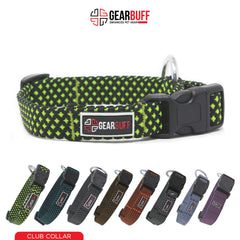 Gearbuff Club Dog Collar | Adjustable Neck Collar for All Dogs | Light Weight | Durable, Comfortable & Safe | Dog Training Collar | Pet Skin & Fur-Coat Friendly