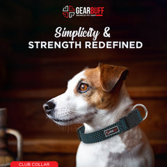 Gearbuff Club Dog Collar | Adjustable Neck Collar for All Dogs | Light Weight | Durable, Comfortable & Safe | Dog Training Collar | Pet Skin & Fur-Coat Friendly