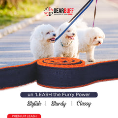 Gearbuff Premium Dog Leash | Superior Grade | Extra Durable | Pet Safety Accessory | Leash for All Dogs | Walking & Training Belts | Break Resistant & Fade Resistant | Comfortable