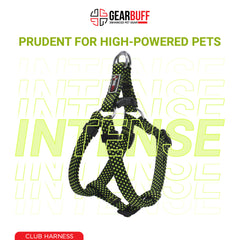 Gearbuff Club Range of Harness | Adjustable | Breakproof | Escape Proof Dog Harness for All Dog Pets| Dog Essentials | Walking & Training | Soft Textured Chest Harness | Easy Maintenance