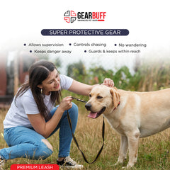 Gearbuff Premium Dog Leash | Superior Grade | Extra Durable | Pet Safety Accessory | Leash for All Dogs | Walking & Training Belts | Break Resistant & Fade Resistant | Comfortable