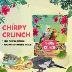 Nutribles Blended Seeds for Cockatiel and Lovebirds 450 GMS (Pack of 1), Bird Food Mix, Natural and Balanced Food for Young, All Age, Size Lovebirds and Cockatiel