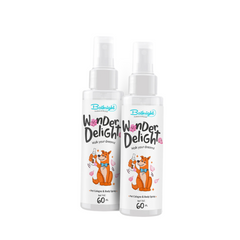 Bathright Wander Delight- 60 Ml | Pet Cologne And Body Spray For All Pets | Ph Balancing | Natural, Pet Safe Odour Remover | Cat/Dog Deodorant Spray | Long Lasting Dog Perfume Spray | Keeps Pet Fresh (Pack of 2)