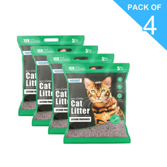 Petoska Activated Cat Litter Quick Clumping Low Dust & Odor Locking for Cats, Jasmine - 5Kg