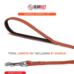 Gearbuff Sports Dog Leash | Superior Grade | Extra Durable | Pet Safety Accessory | Leash for All Dogs | Walking & Training Belts | Break Resistant & Fade Resistant | Comfortable