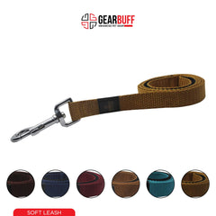 Gearbuff Soft Dog Leash | Superior Grade Pet Safety Accessory | Doggy Leash for All Dogs | Walking & Training Belts | Break Resistant & Fade Resistant | Comfortable