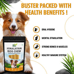 Nutribles Himalayan Dog Chew Sticks | Natural Real Yak & Cow Milk Cheese | Vegetarian Dental Sticks for Healthy Teeth & Gums | Dental Chewsticks for Small Dogs | 105 GMS | Pack of 3