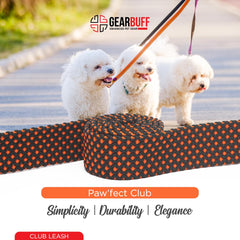 Gearbuff Club Dog Leash | Superior Grade | Extra Durable | Pet Safety Accessory | Leash for All Dogs | Walking & Training Belts | Break Resistant & Fade Resistant | Comfortable