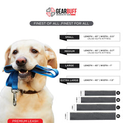 Gearbuff Premium Dog Leash | Superior Grade | Extra Durable | Pet Safety Accessory | Leash for All Dogs | Walking & Training Belts | Break Resistant & Fade Resistant | Comfortable