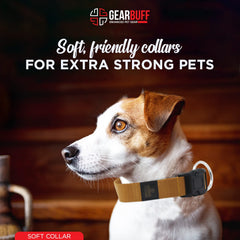 Gearbuff Soft Dog Collar | Adjustable Neck Collar for All Dogs | Light Weight | Durable, Comfortable & Safe | Dog Training Collar | Pet Skin & Fur-Coat Friendly