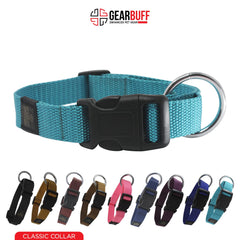 Gearbuff Classic Dog Collar | Adjustable Neck Collar for All Dogs | Extra Durable & Comfortable | Dog Training Collar | Pet Skin & Fur-Coat Friendly | Light Weight