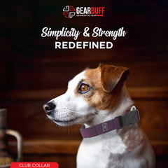 Gearbuff Club Dog Collar | Adjustable Neck Collar for All Dogs | Light Weight | Durable, Comfortable & Safe | Dog Training Collar | Pet Skin & Fur-Coat Friendly