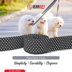 Gearbuff Club Dog Leash | Superior Grade | Extra Durable | Pet Safety Accessory | Leash for All Dogs | Walking & Training Belts | Break Resistant & Fade Resistant | Comfortable