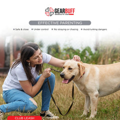 Gearbuff Club Dog Leash | Superior Grade | Extra Durable | Pet Safety Accessory | Leash for All Dogs | Walking & Training Belts | Break Resistant & Fade Resistant | Comfortable