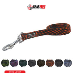 Gearbuff Club Dog Leash | Superior Grade | Extra Durable | Pet Safety Accessory | Leash for All Dogs | Walking & Training Belts | Break Resistant & Fade Resistant | Comfortable