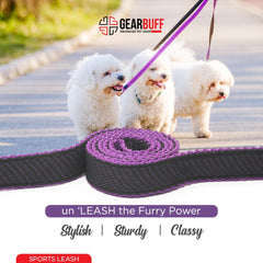 Gearbuff Sports Dog Leash | Superior Grade | Extra Durable | Pet Safety Accessory | Leash for All Dogs | Walking & Training Belts | Break Resistant & Fade Resistant | Comfortable