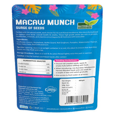 Nutribles Macaw Munch- 450GMS | With 14 Natural Seeds Mix | Surge Of Seeds For Macaw Parrot | Supports Mental & Physical Stimulation | Prevents Overgrowth | For Macaws and other Parrots