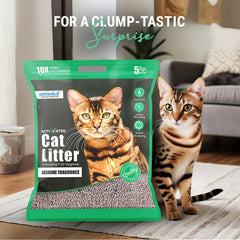 Petoska Activated Cat Litter Quick Clumping Low Dust & Odor Locking for Cats, Jasmine - 5Kg