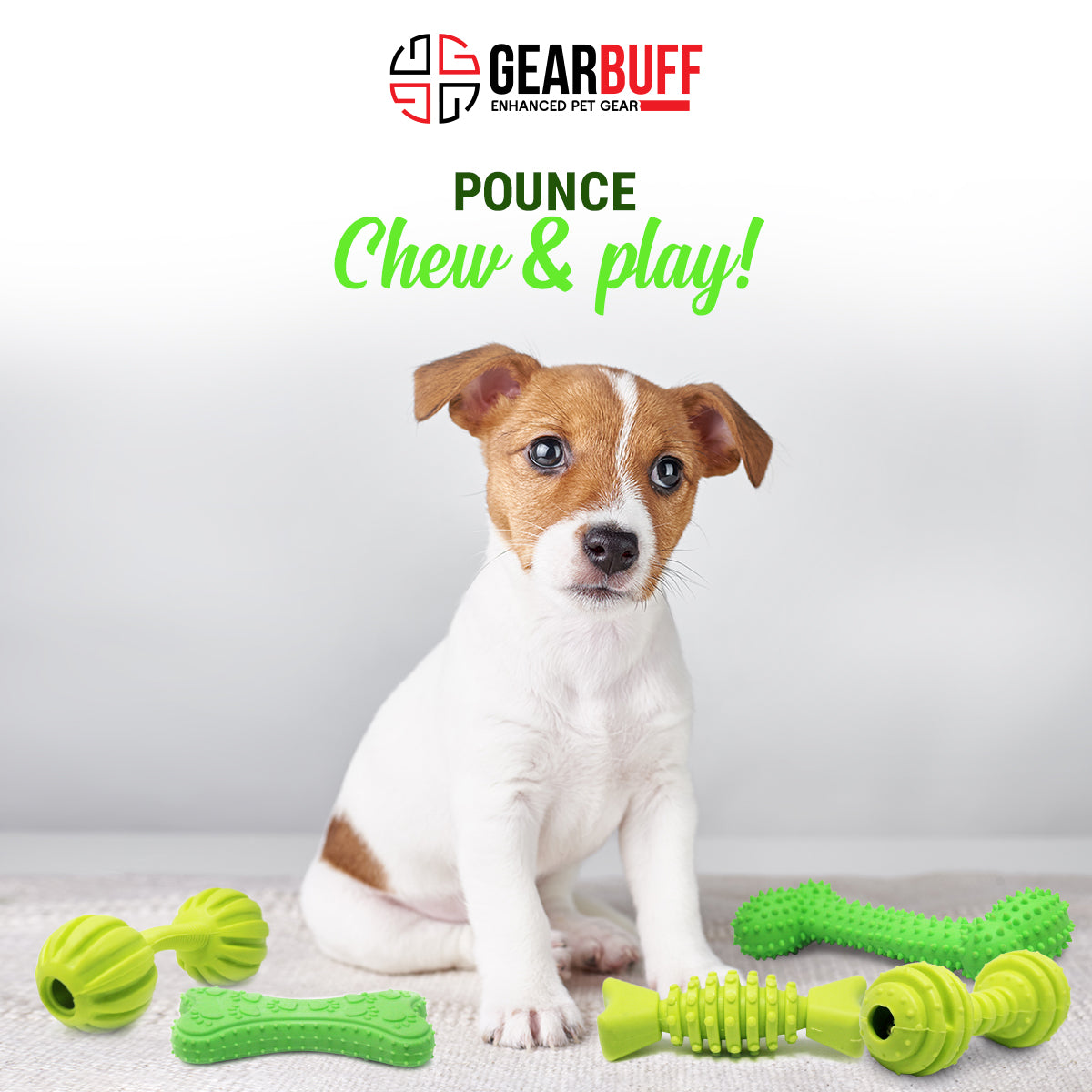 Gearbuff Dog Chew - Green Pounce