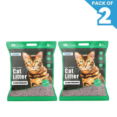 Petoska Activated Cat Litter Quick Clumping Low Dust & Odor Locking for Cats, Jasmine - 5Kg