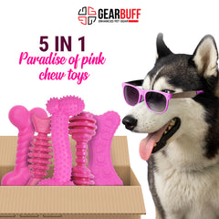Gearbuff Dog Chew - Pink Set