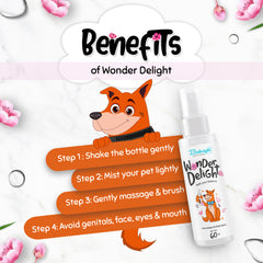 Bathright Wander Delight- 60 Ml | Pet Cologne And Body Spray For All Pets | Ph Balancing | Natural, Pet Safe Odour Remover | Cat/Dog Deodorant Spray | Long Lasting Dog Perfume Spray | Keeps Pet Fresh