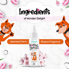 Bathright Wander Delight- 60 Ml | Pet Cologne And Body Spray For All Pets | Ph Balancing | Natural, Pet Safe Odour Remover | Cat/Dog Deodorant Spray | Long Lasting Dog Perfume Spray | Keeps Pet Fresh (Pack of 2)