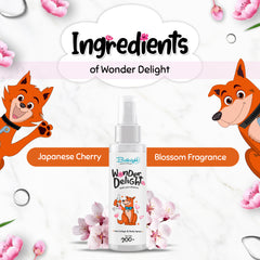 Bathright Pet Cologne- 200 ml | Wander Delight Pet Cologne and Body Spray for all Pets | pH balancing | Natural, Pet Safe Odour Remover | Cat/dog Deodorant Spray | Long lasting Dog Perfume Spray