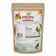 Nutribles Sunflower Seeds for Birds - 450 Gm (Pack of 1)| Premium Bird Food | Superfood for Lovebirds, Cockatiels, Sun Conure, African Grey Parrot, Amazon Macaw Parrot, Cockatoo