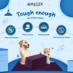 Maissen Pet Dry Sheet, Cats and Dogs Reusable Pee Pad for Training and Hygiene