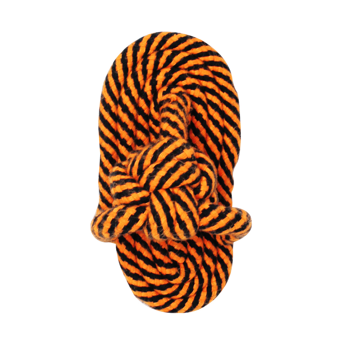 Gearbuff Flipflop Rope Chew Toy, Orange Black Patch