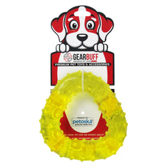 Gearbuff Trinity Clear Dental Dog chew Toy,Small, Violet