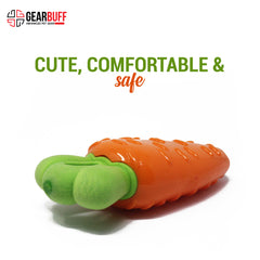 Gearbuff Textured Carrot chew Hygiene Toy, Carrot