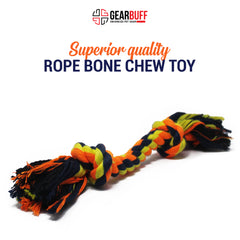 Gearbuff Rope Bone chew Toy, Sunrise Multicolor